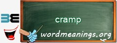 WordMeaning blackboard for cramp